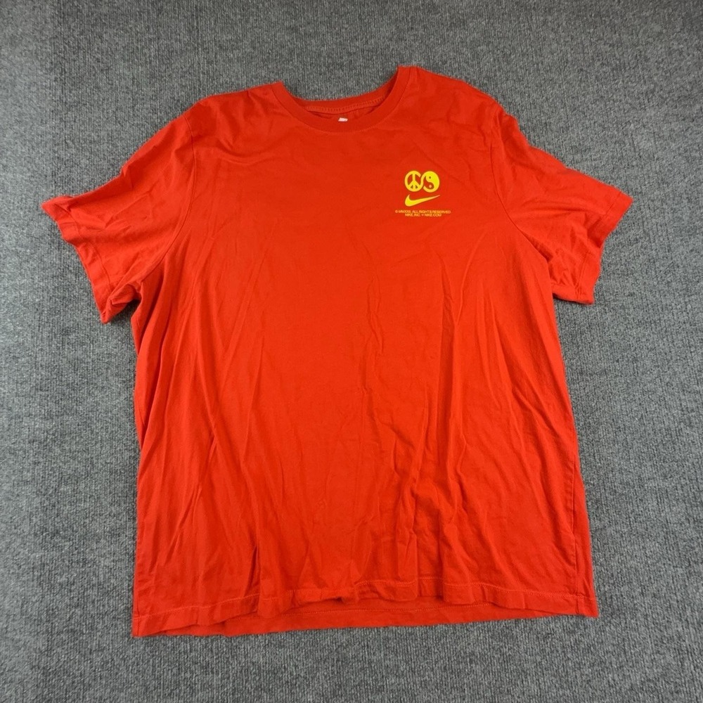 Nike Shirt Mens 3XL Tall Red Peace Yin Yang Swoosh Just Do It Graphic Tee